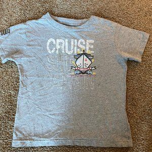 Rabbit Skins "Cruise Ship Captain" grey short sleeve tee shirt